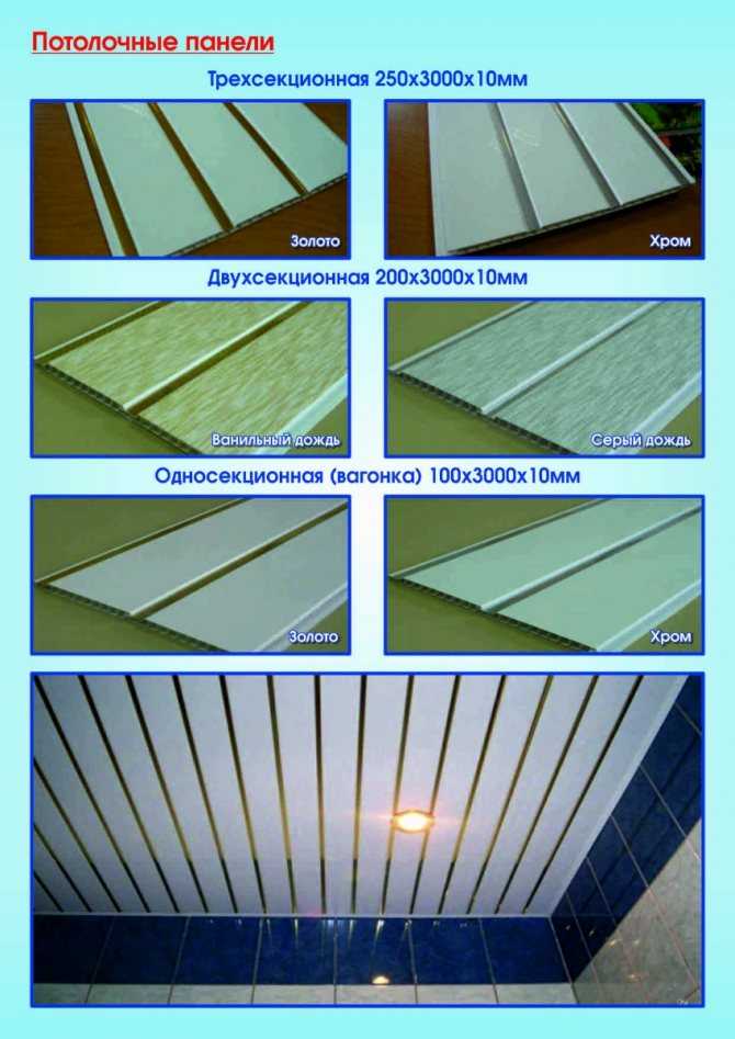 Потолок из пластиковых панелей: ассортимент потолочных панелей пвх, советы по выбору и рекомендации по монтажу своими руками