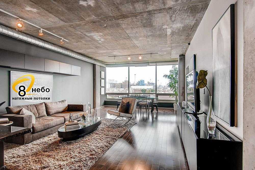 Потолок в стиле «лофт»: варианты создания своими руками в квартире и на мансарде