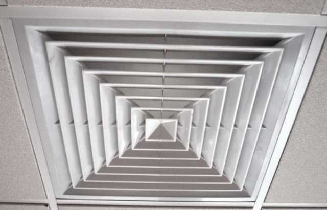 Вентиляционные потолочные решетки для подвесных потолков и для потолка армстронг: фото и видео