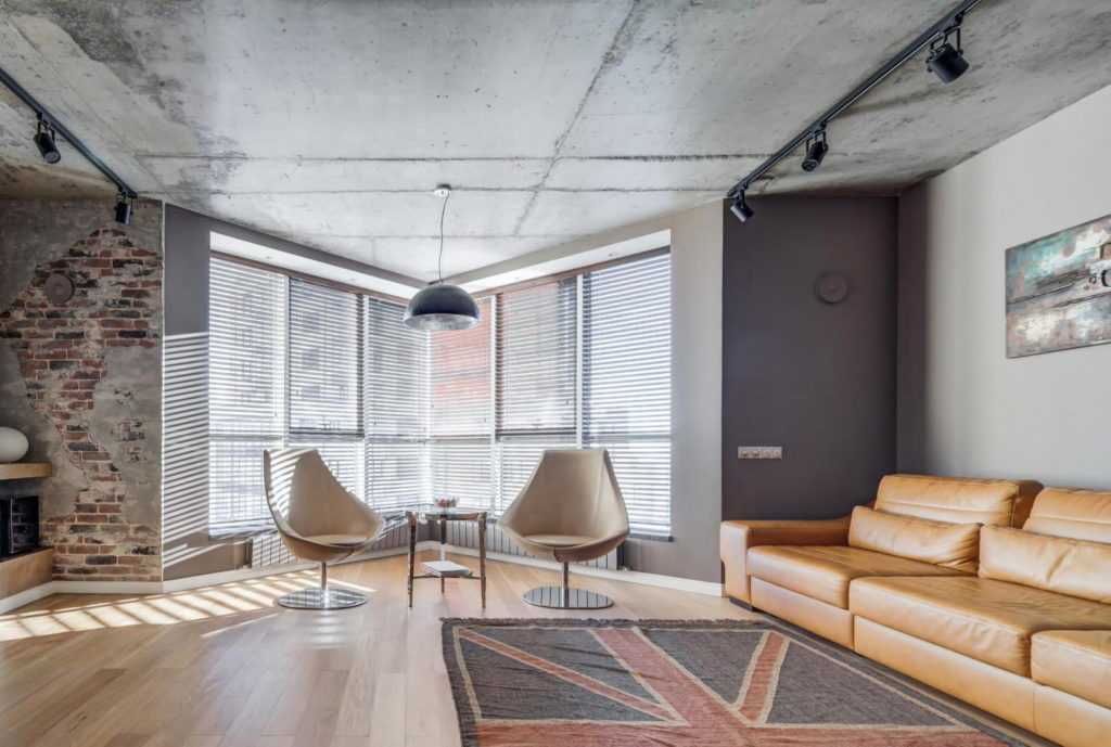 Как в интерьере маленькой квартиры в стиле лофт создать иллюзию пространства?
