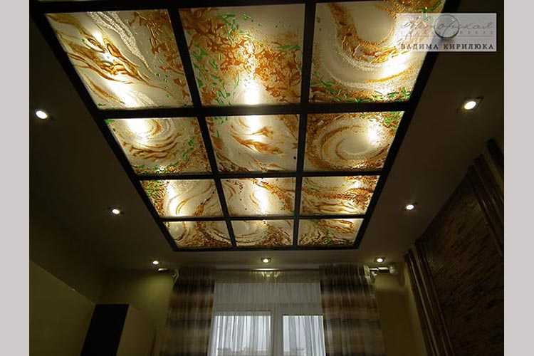 Витражные потолки с подсветкой: какой витраж на потолок сделать, потолочные витражи, виды, монтаж