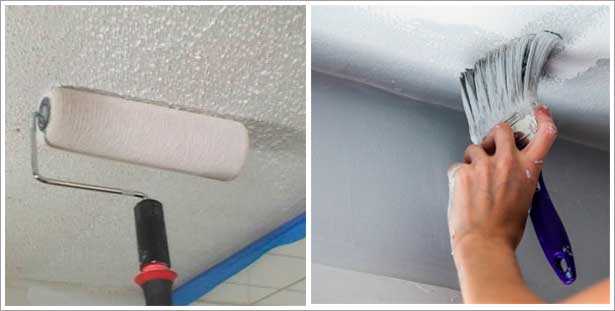 Покраска потолка водоэмульсионной краской: тонкости и хитрости - 33 фото