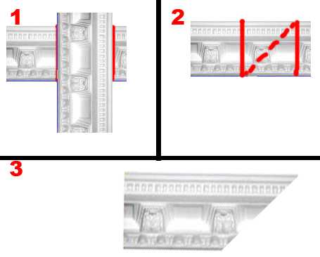 Как сделать внутренний угол потолочного плинтуса? как вырезать угол со стуслом и без него? как правильно отрезать с помощью шаблона?