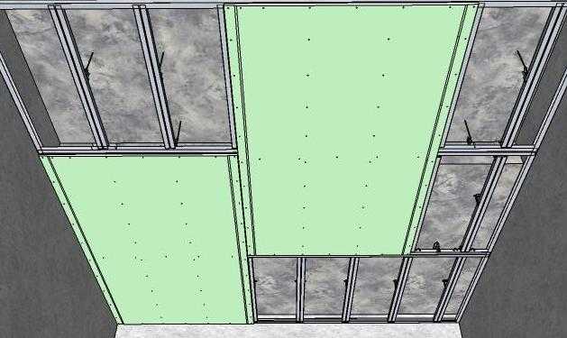Способы монтажа профилей каркаса для потолка из гипсокартона