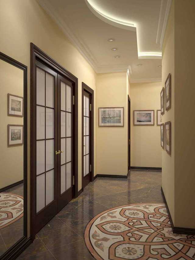Варианты дизайна потолка в коридоре
