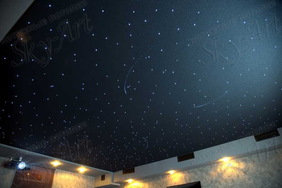 Натяжной потолок со звездным небом (11 фото)