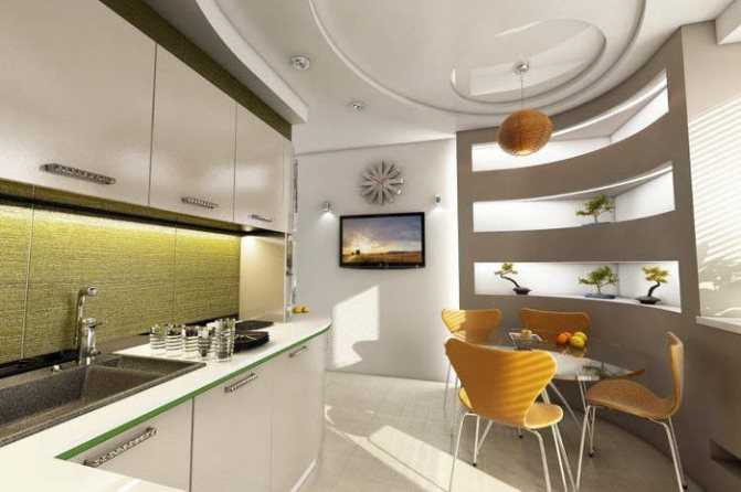 Потолок из гипсокартона на кухне: 25 вдохновляющих интерьеров