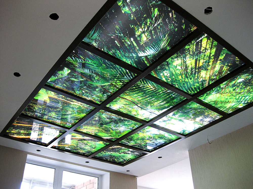 Как сделать стеклянные потолки с подсветкой, преимущества прозрачных конструкций, виды и различия