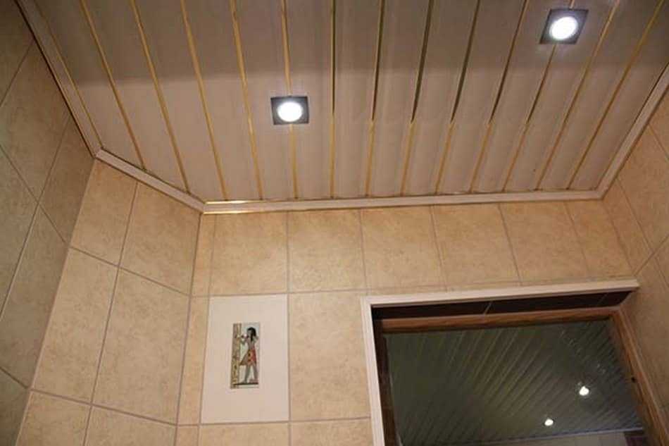 Потолок в ванной комнате: какой выбрать (фото)