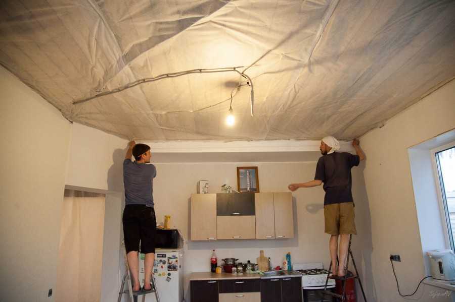 Как подготовить потолок под натяжной потолок: этапы, советы экспертов, хитрости, видео с пошаговой инструкцией