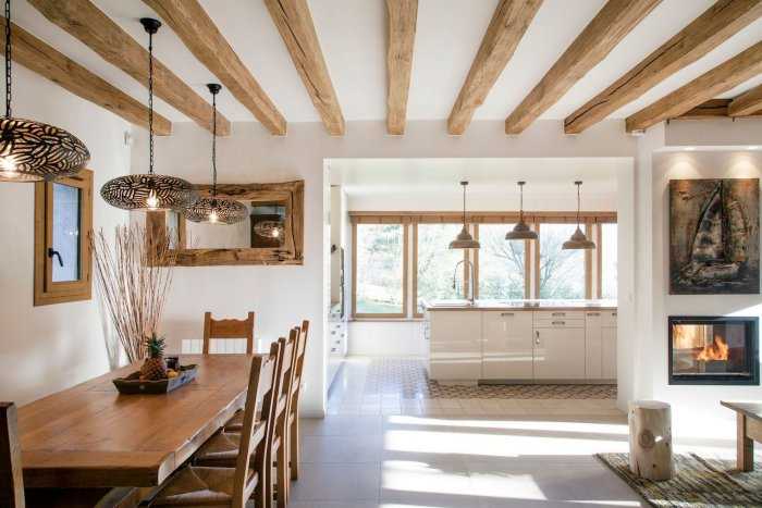 Фальш балка – имитация балок из дерева, как сделать декоративные балки на потолке