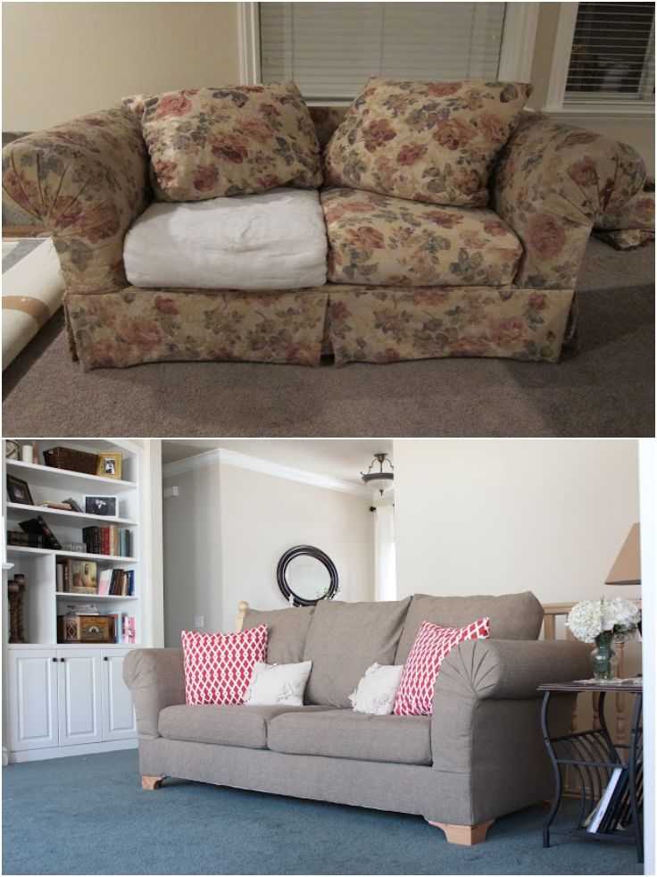 Как перетянуть диван? – фото, видео, инструкция