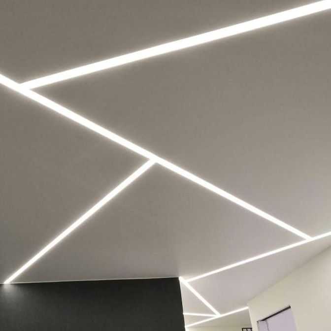 Парящий потолок - особенности подсветки, эффект, фото, монтаж