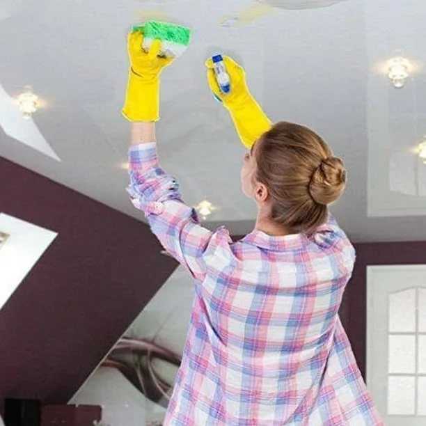Как мыть натяжные потолки без разводов – 5 шагов и 5 средств