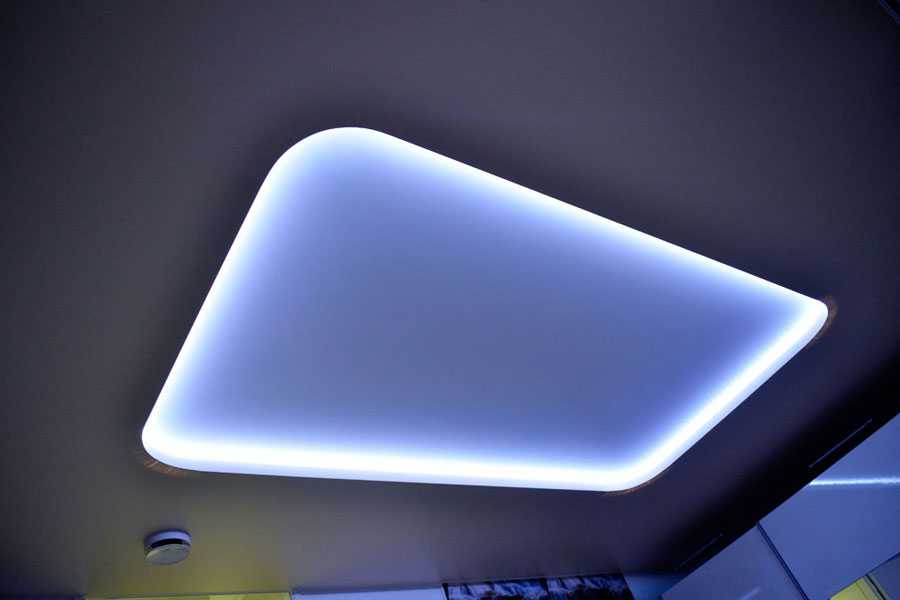 Каркас двухуровневого потолка из гипсокартона с подсветкой - всё о гипсокартоне
