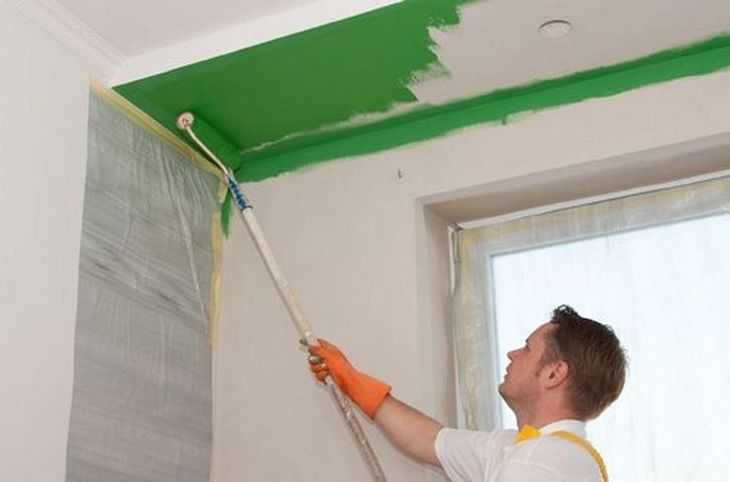 Какую краску выбрать для покраски потолка из гипсокартона
