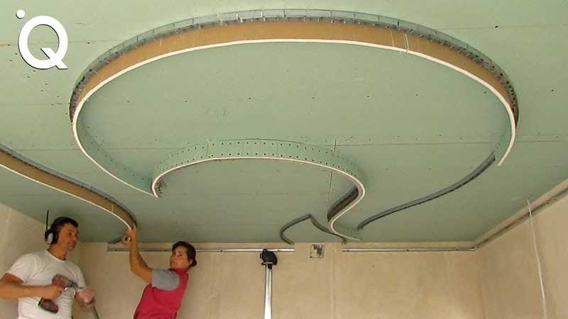 Как сделать волну на потолке из гипсокартона: тонкости монтажа