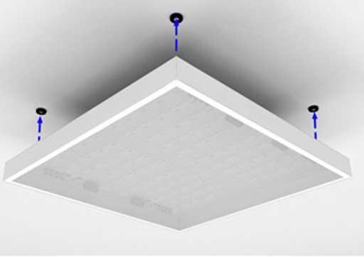 Установка светильников в подвесной потолок – варианты монтажа освещения