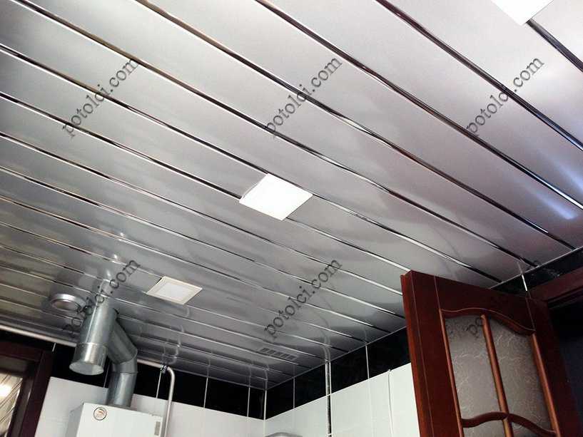 Металлический реечный потолок — виды и установка