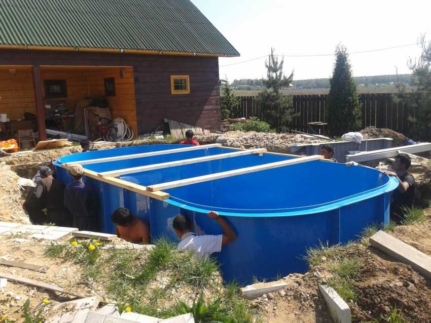Как самостоятельно изготовить помост для бассейна на даче?