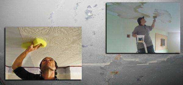 Как отремонтировать потолок из гипсокартона после протечки воды