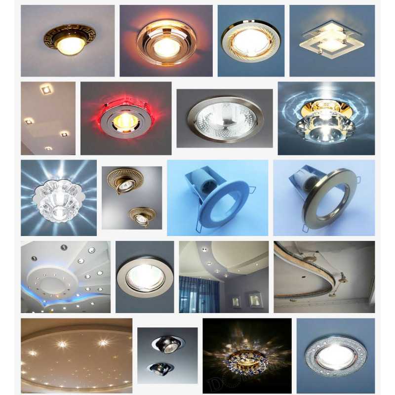 Точечные светильники — все о выборе размера, расчете количества лампочек на комнату и расположении в гостиной, кухне, зале