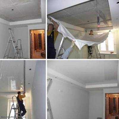 На каком этапе ремонта устанавливают натяжные потолки?