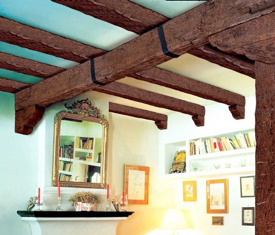 Полиуретановые балки: декоративные фальшбалки под дерево в интерьере, монтаж потолочных балок и их размеры