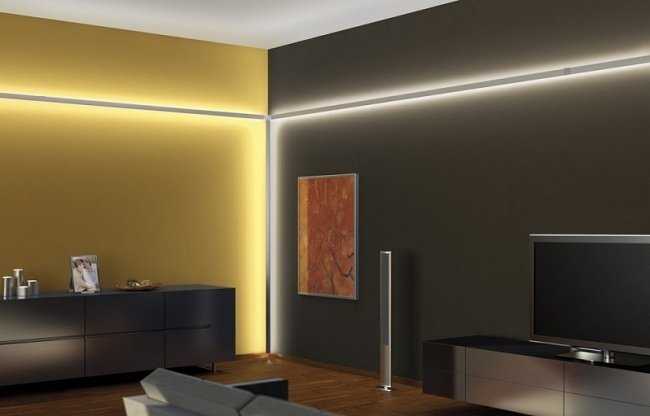 Как сделать установку и монтаж светодиодной ленты на потолке: особенности крепления, смотрите фото +видео