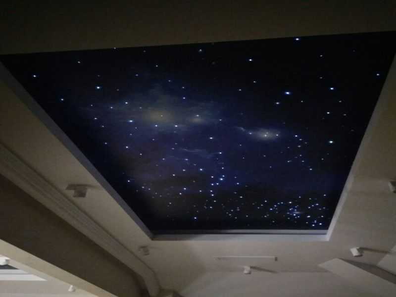Натяжные потолки звездное небо: галактика, созвездия, космос.