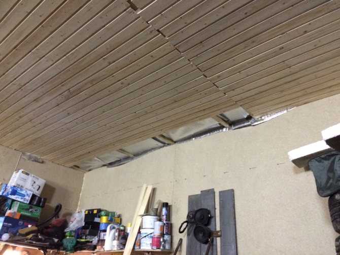 Подшиваем потолок в гараже своими руками