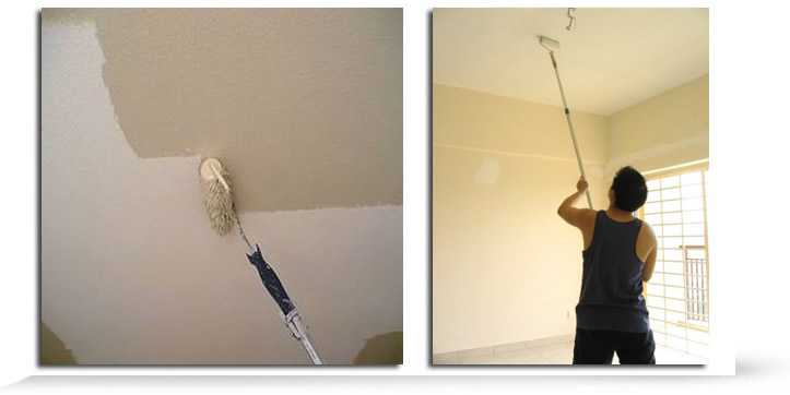 Как побелить потолок мелом: пошаговый инструктаж