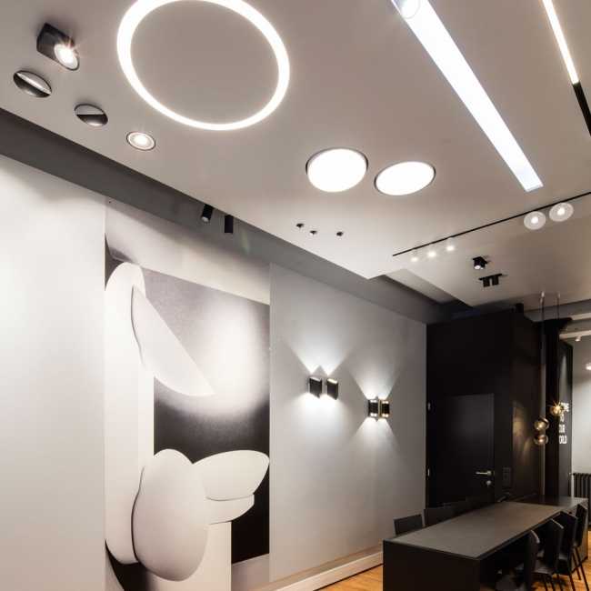 Потолочные светильники для офиса, какое освещение выбрать, какие лучше — подвесные, светодиодные или встраиваемые, детали на фото и видео