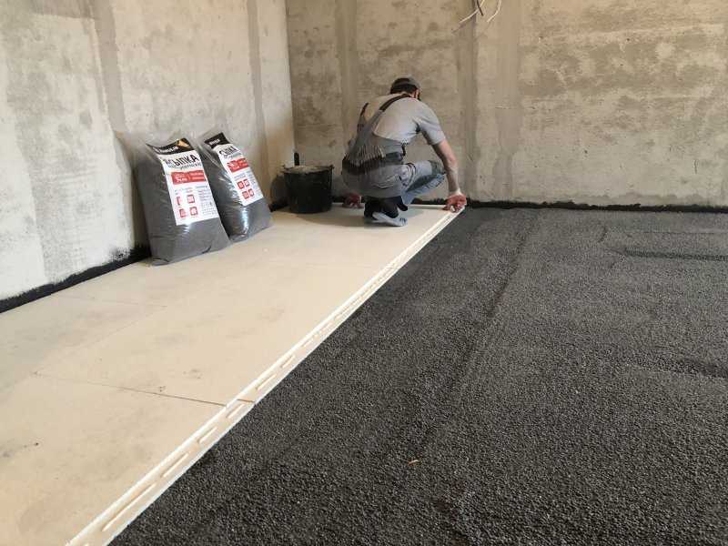 Укладка линолеума на бетонную стяжку