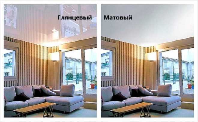 Какой натяжной потолок лучше - матовый или глянцевый? 48 фото как выбрать для спальни, в чем разница между покрытиями, отзывы