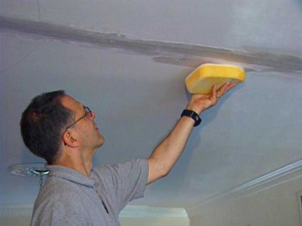 Покраска потолков из гипсокартона - технология