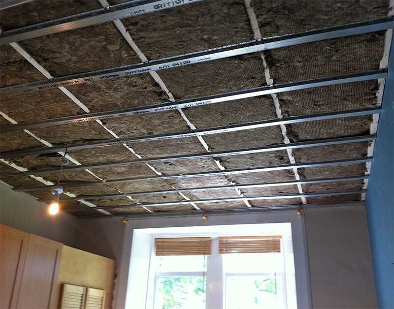Как сделать шумоизоляцию потолка в квартире под натяжной потолок