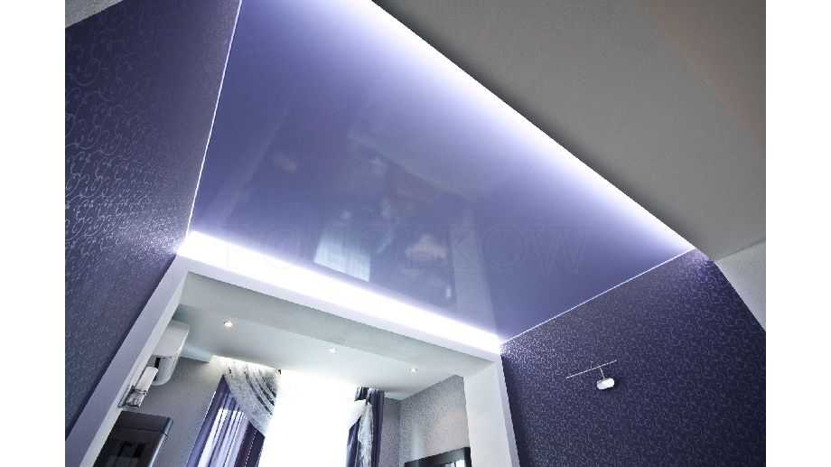 Натяжной потолок в спальне: варианты дизайна (100+ фото)