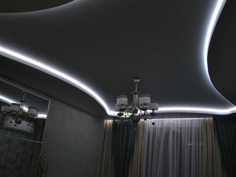 Двухуровневый потолок из гипсокартона своими руками (65 фото): как сделать двухуровневую конструкцию с подсветкой