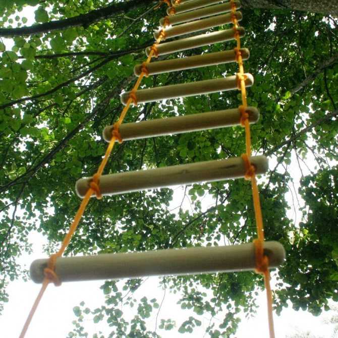 Виды веревочных лестниц: конструкции и способы изготовления