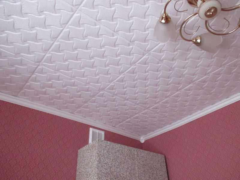 Как правильно выбрать плитку на потолок советы