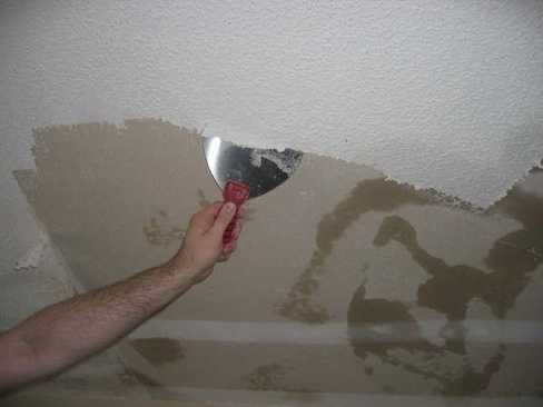 Подготовка потолка к покраске водоэмульсионной краской своими руками