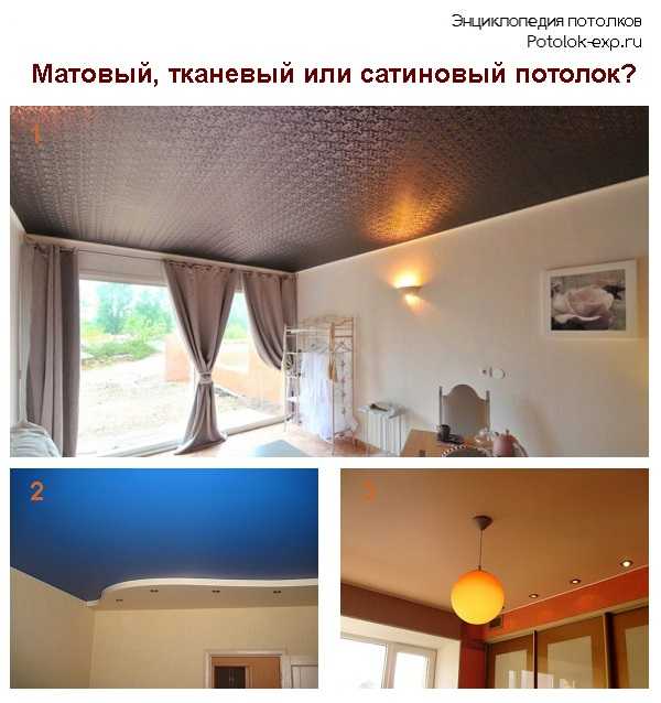 Какой натяжной потолок лучше выбрать матовый или глянцевый