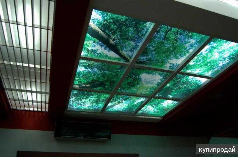 Стеклянные потолки с подсветкой - виды и особенности