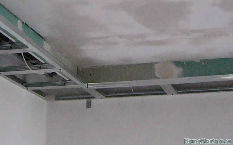 Короб из гипсокартона на потолке с подсветкой и без: как сделать своими руками, видео и фото