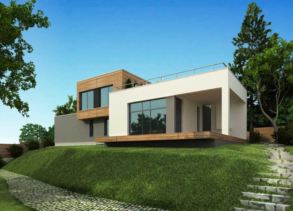 Дом с плоской крышей - современное комфортабельное жилье