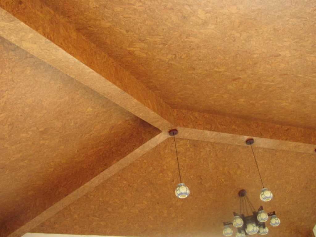 Пробковый потолок, особенности пробковых панелей для потолка
