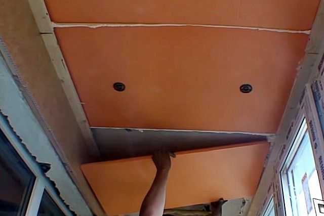 Как сделать потолок на балконе своими руками - инструкция и фото