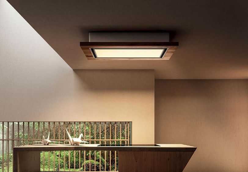Потолочная вытяжка — встраиваемая в потолок, островная, крепление к потолку на кухне, кухонная вытяжка с потолочным креплением в подвесном потолке