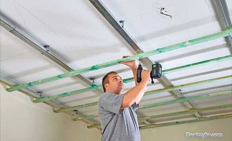Как сделать подвесной потолок из оргстекла